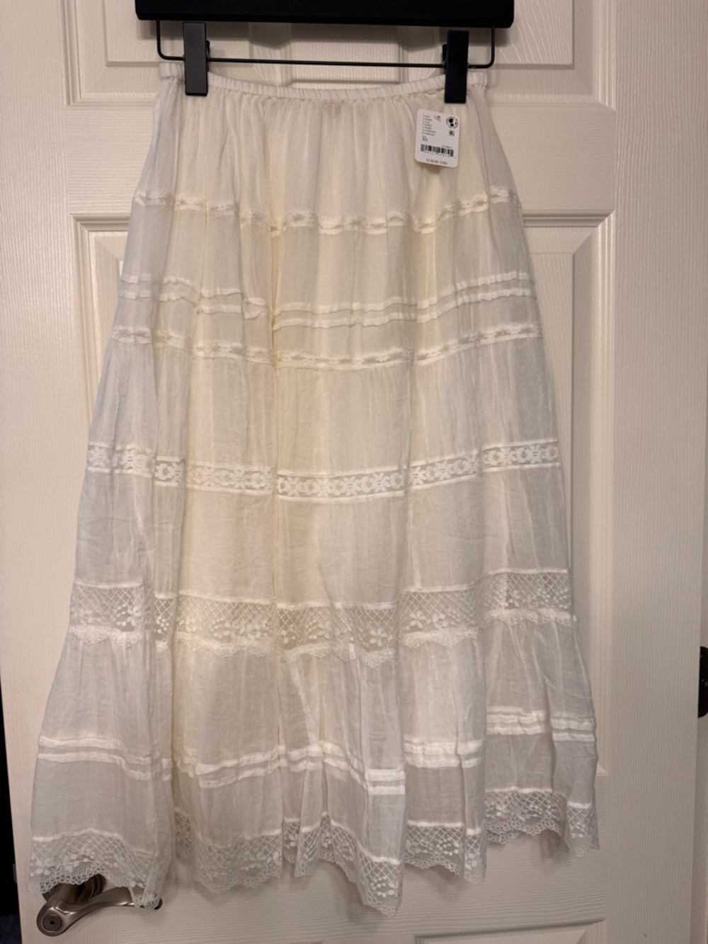 New - Free People One Lily Lace Midi Skirt - Picture 5 of 8